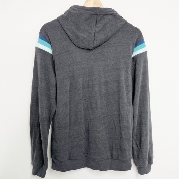 Marine Layer Banks Pullover Hoodie in Black Iris Sz S NWT - Picture 4 of 13